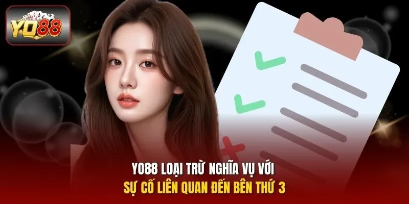 YO88 loại trừ nghĩa vụ với sự cố liên quan đến bên thứ 3